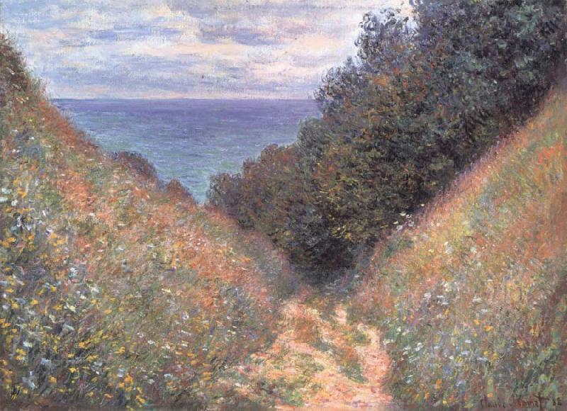 Claude Monet Road at La Cavee,Pourville oil painting image